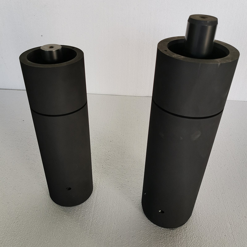 Horizontal continuous copper casting graphite mold