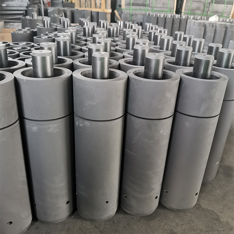 Horizontal continuous copper casting graphite mold