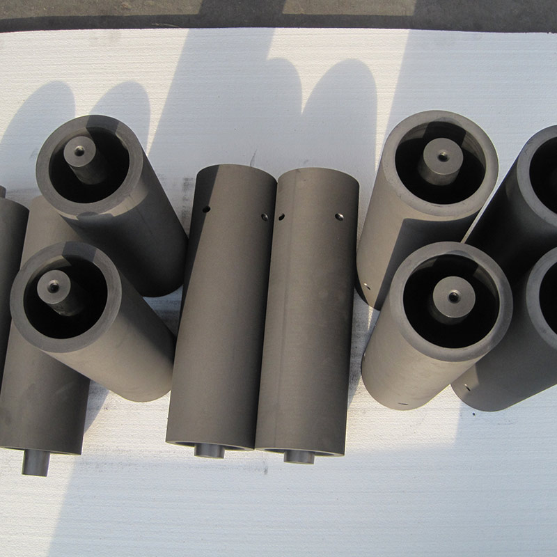 Horizontal continuous copper casting graphite mold